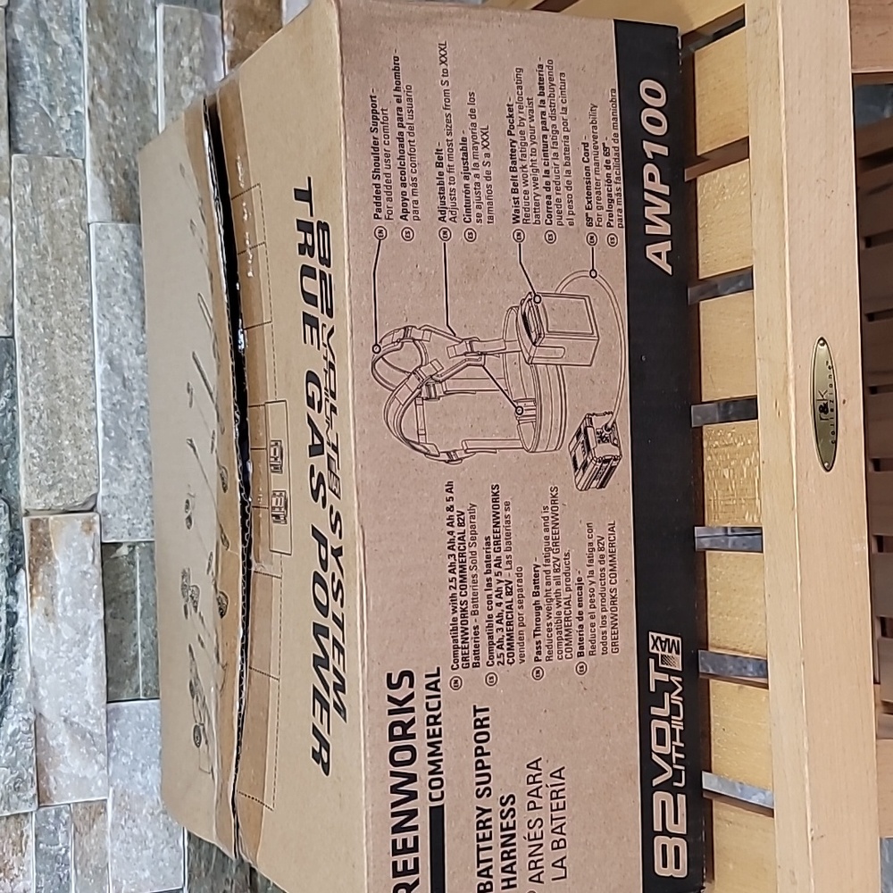 🛍️ Greenworks 82V Commercial Battery Waist Pack Harness - Picture 3 of 8